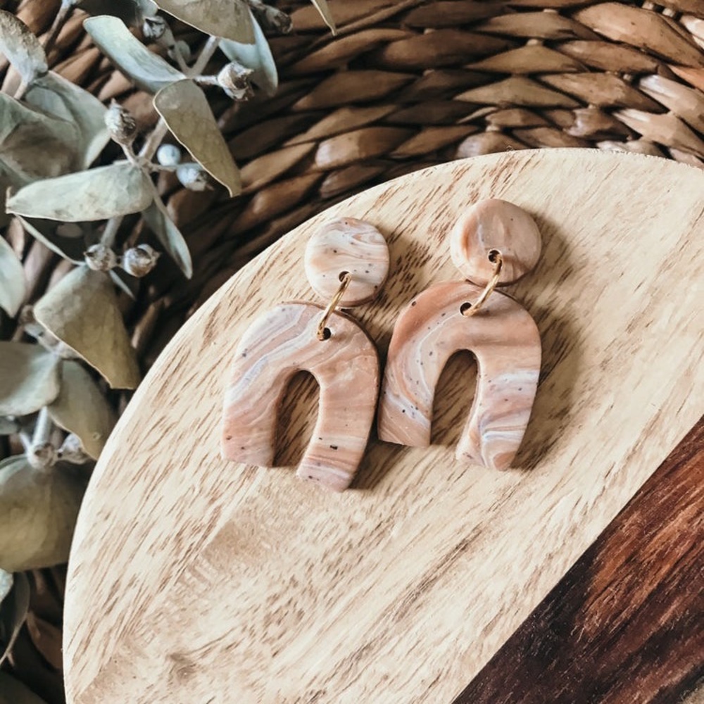 Modern Polymer Clay Earrings